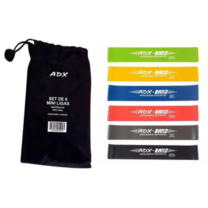 Kit de 5 Bandas de Resistencia ADX – Mejora Física, Fuerza y Flexibilidad