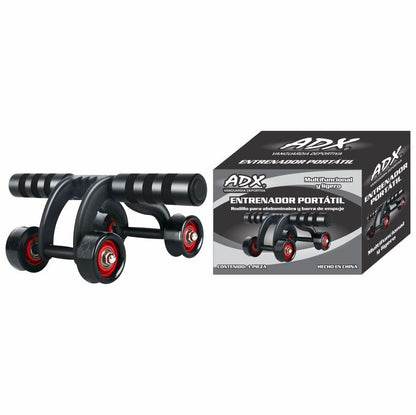 Rueda Abdominal de 4 Ruedas con Cojín para Rodillas ADX – Estabilidad y Potencia
