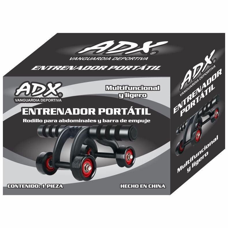 Rueda Abdominal de 4 Ruedas con Cojín para Rodillas ADX – Estabilidad y Potencia