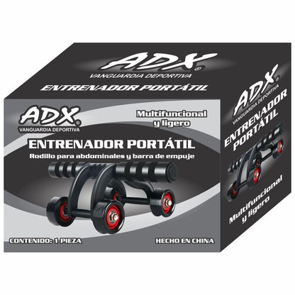 Rueda Abdominal de 4 Ruedas con Cojín para Rodillas ADX – Estabilidad y Potencia