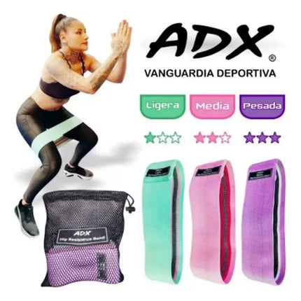 Kit de 3 Bandas de Resistencia de Tela ADX