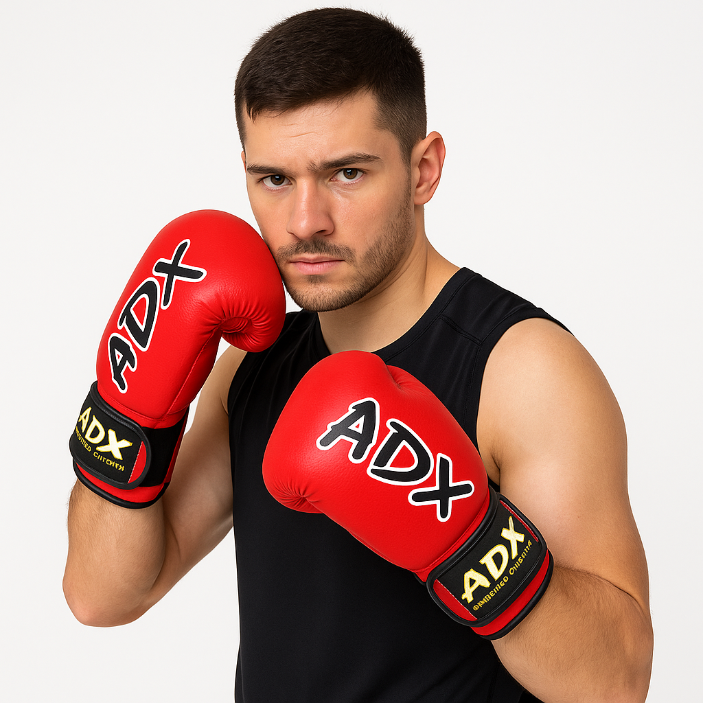 Guantes de boxeo prisma rojo 3