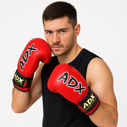 Guantes de boxeo prisma rojo 3