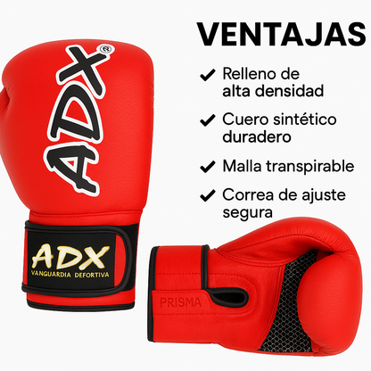 Guantes de boxeo prisma rojo 3